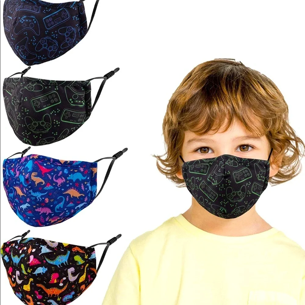 RESELLERS LOT Kids Masks 4pc individual wrapped Pack x5=20 total masks